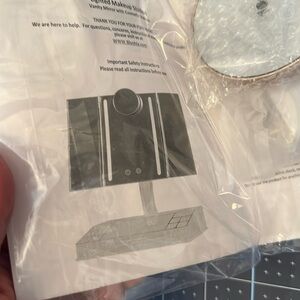 Blushly brand rose, gold lighted, vanity, mirror, and station